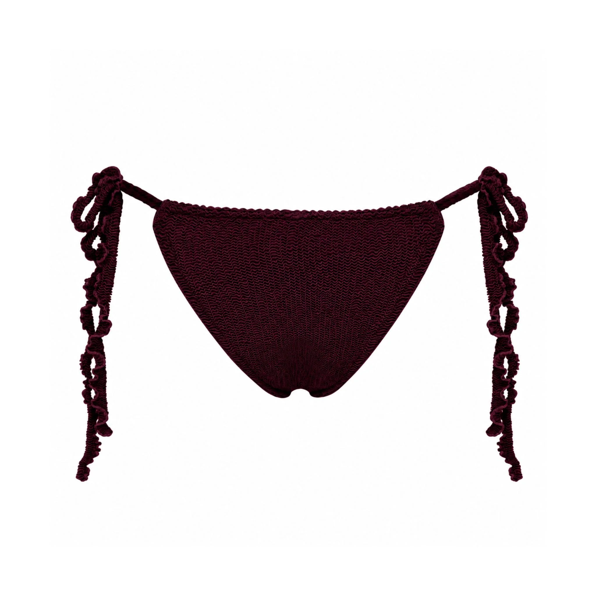Bikini bottoms with ties in brown - Image 2