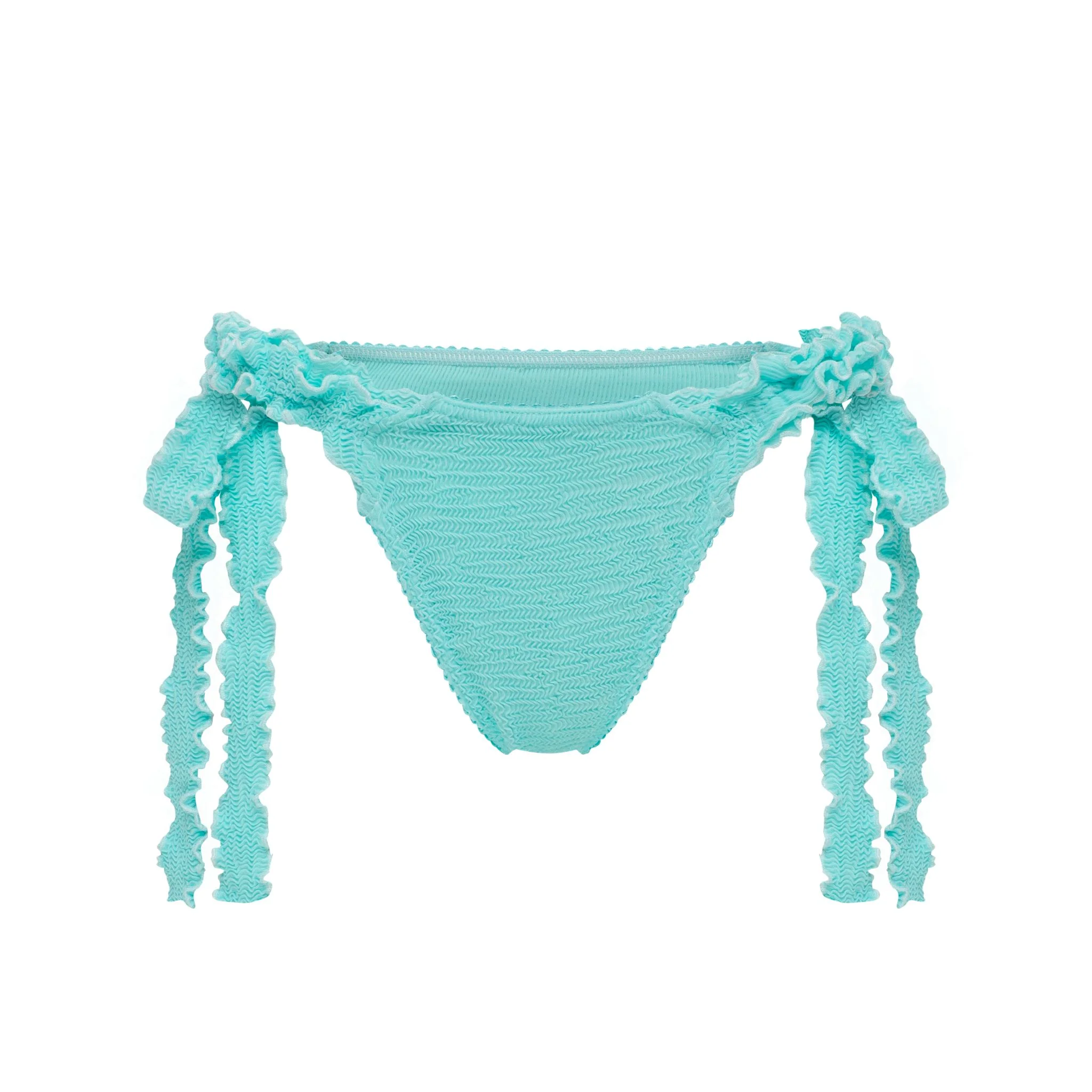 Bikini tanga bottoms with ties in mint