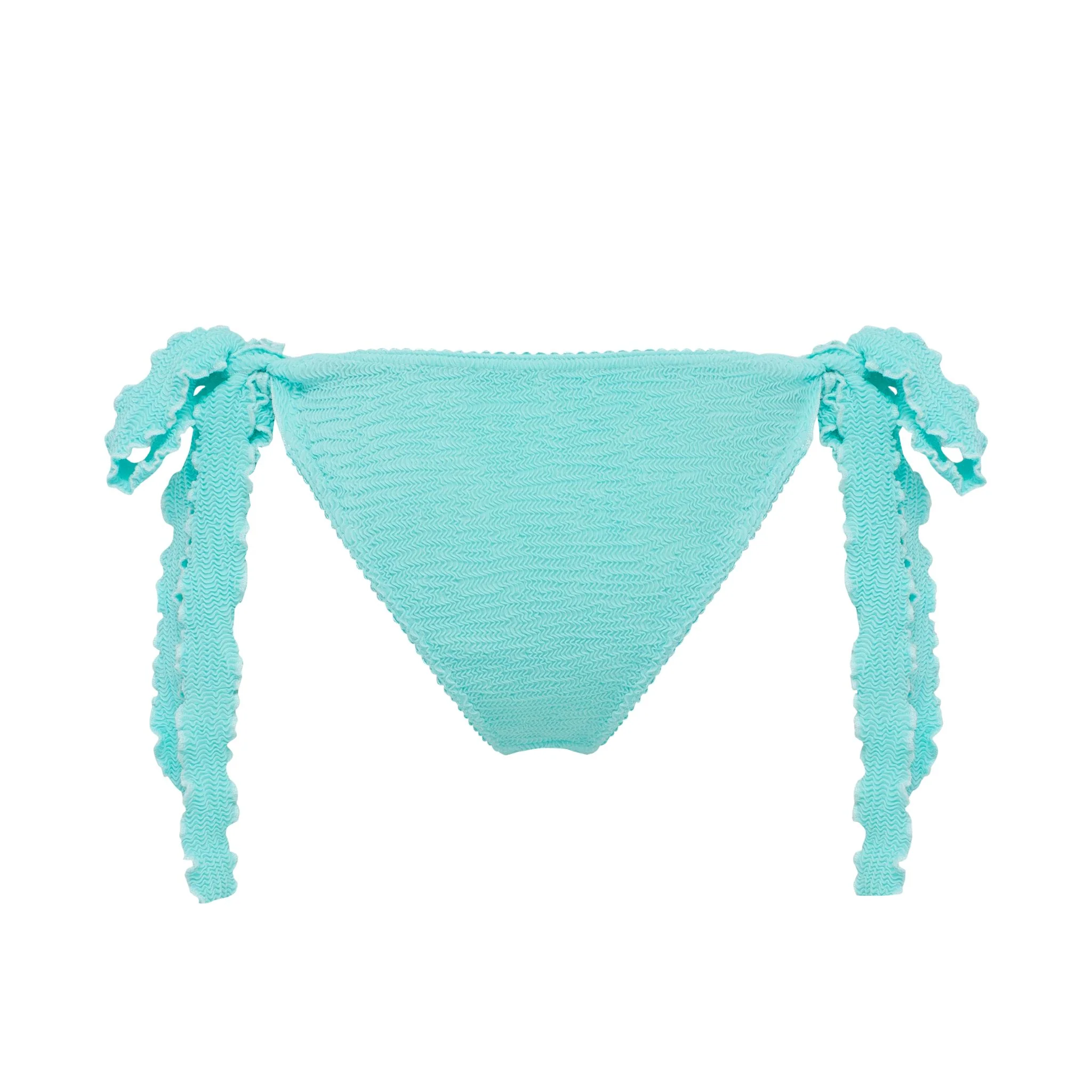 Bikini tanga bottoms with ties in mint - Image 2