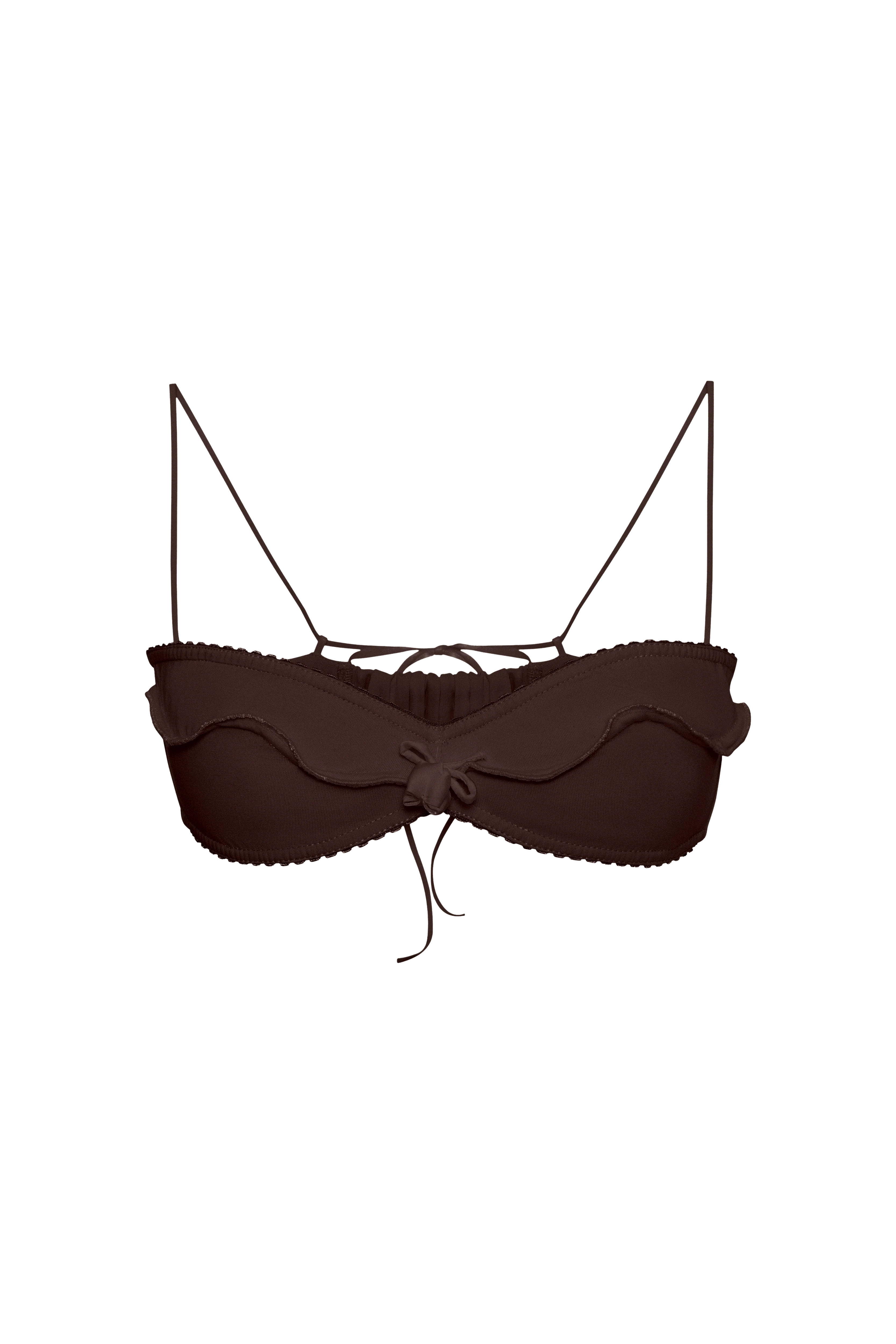 Bralette with Wave in Brown