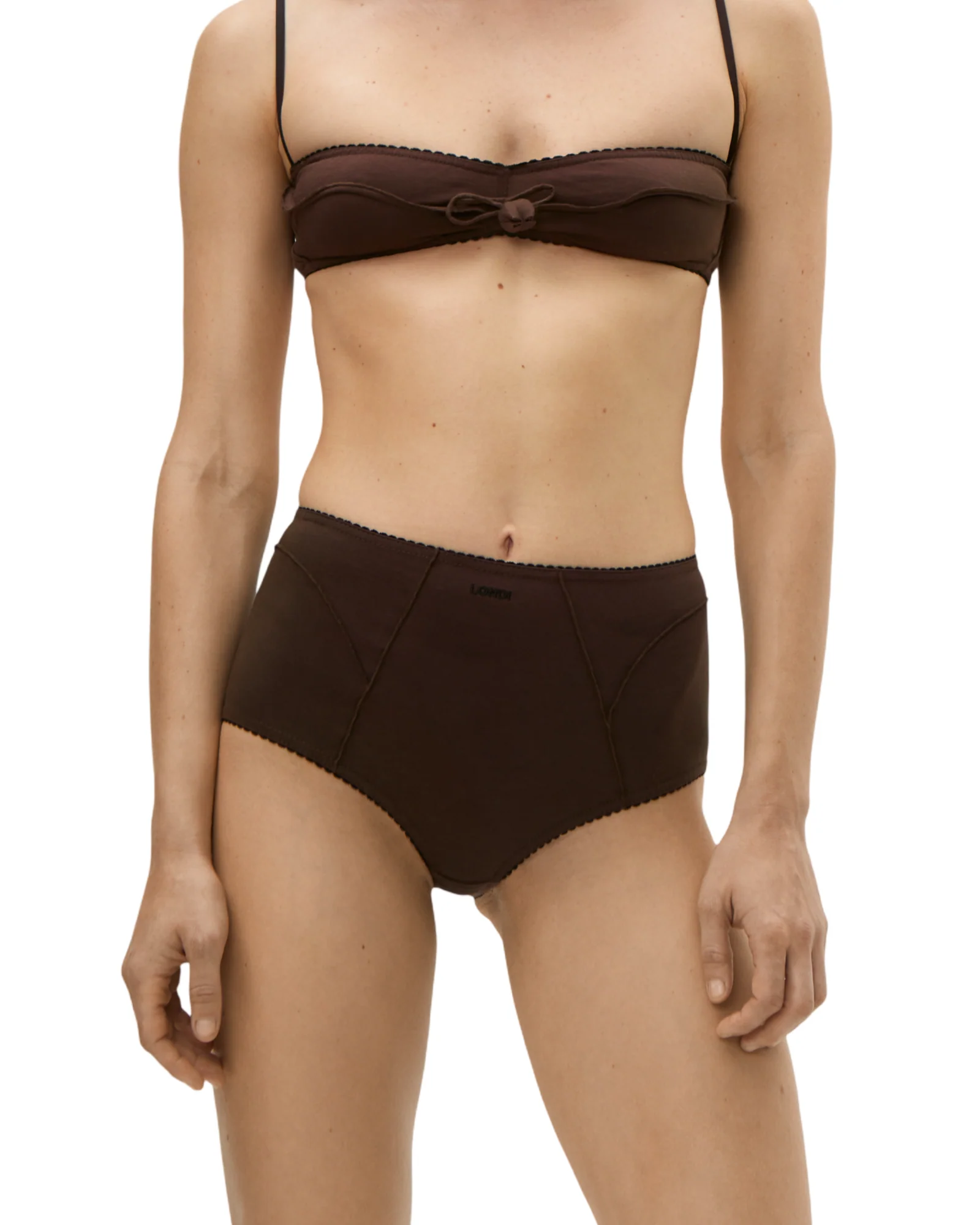 Bralette with Wave in Brown - Image 2