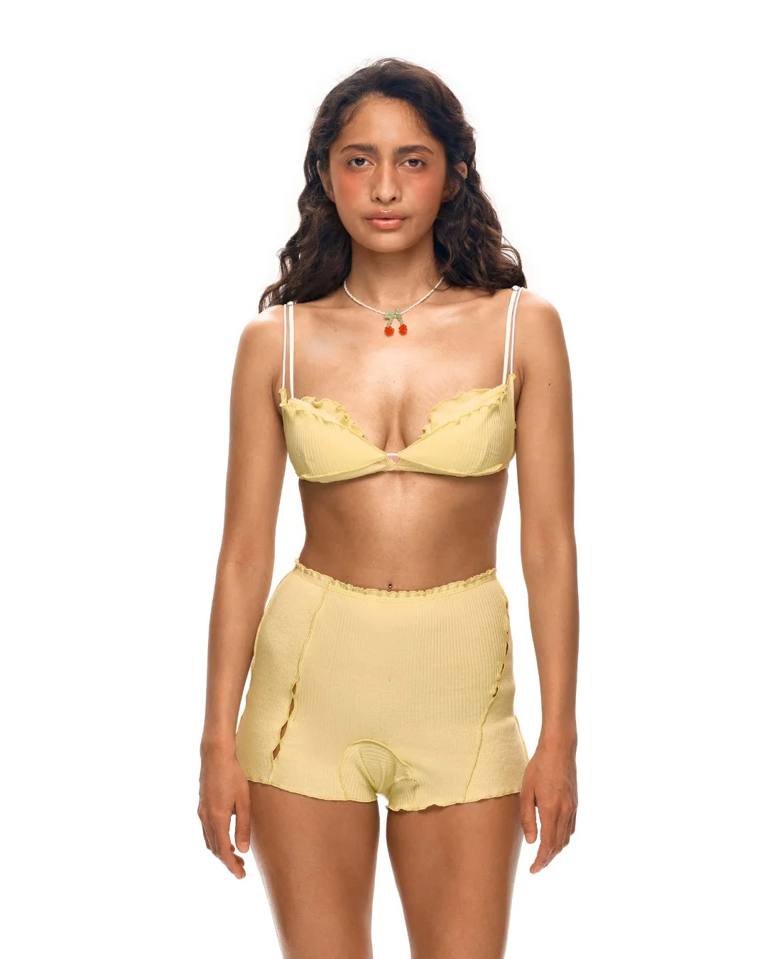 Bra with Layers in Yellow - Image 3