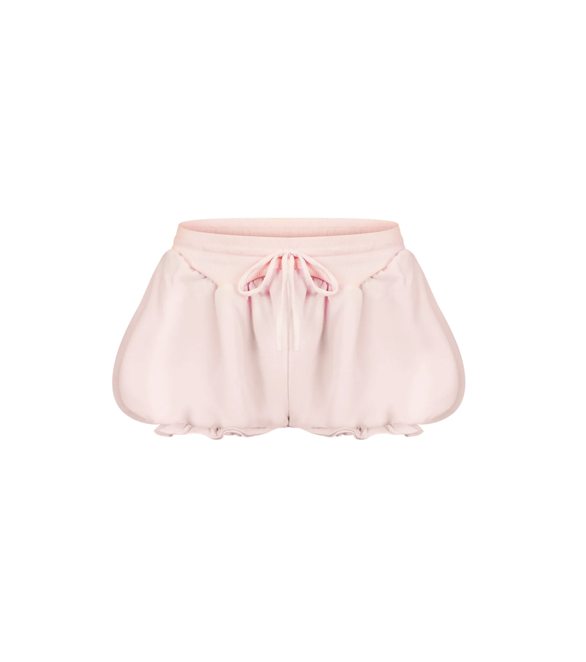 Micro Shorts with Ruffles in Pink