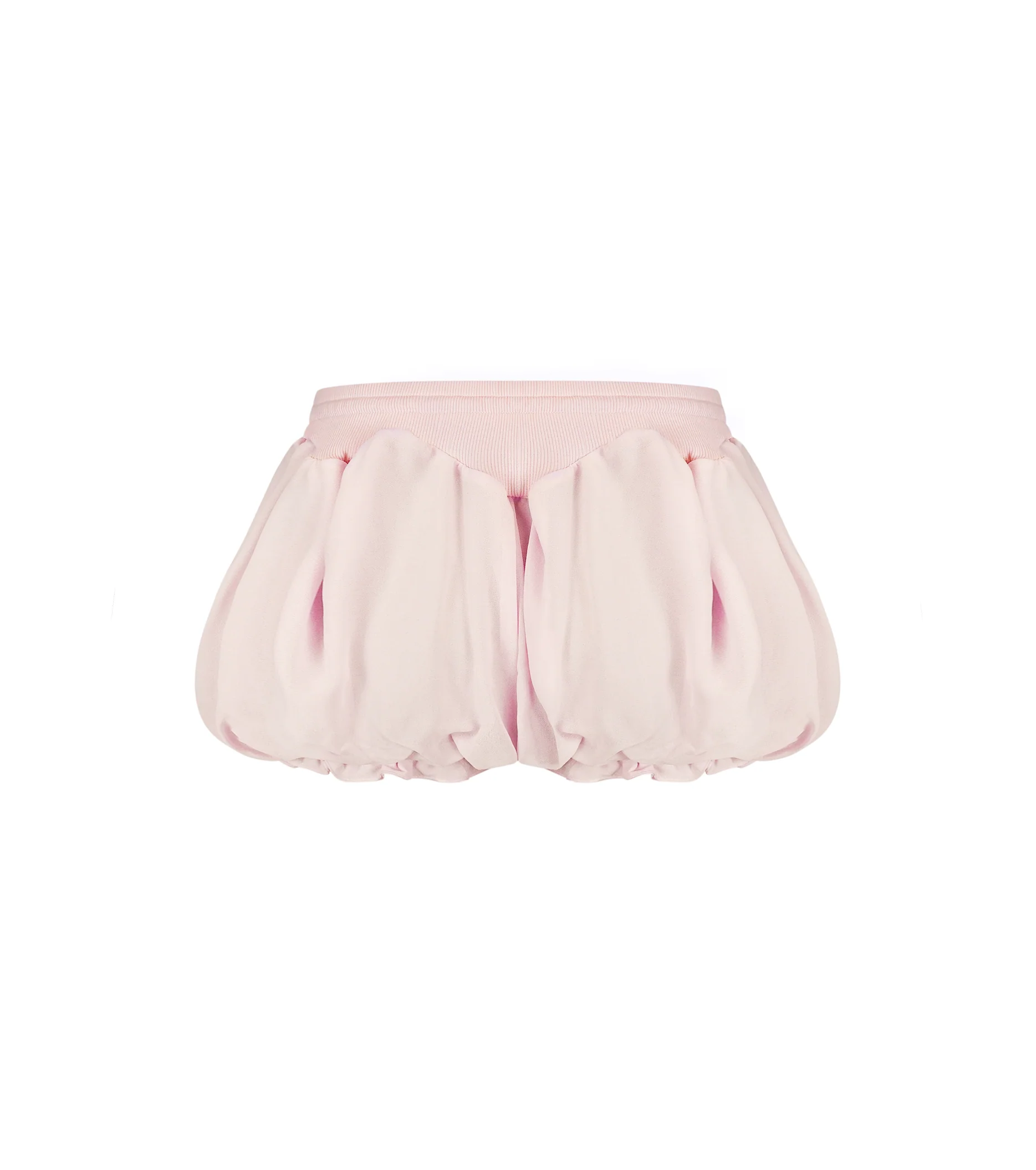 Micro Shorts with Ruffles in Pink - Image 2