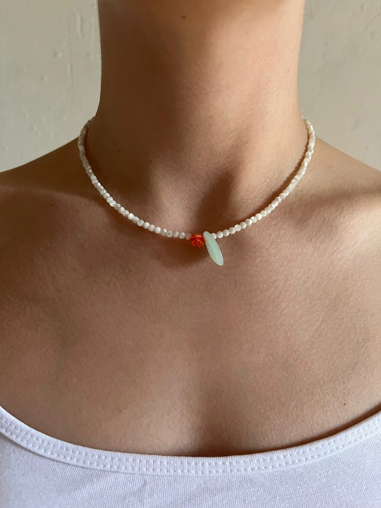 Necklace Rose Mother-of-Pearl - Image 4