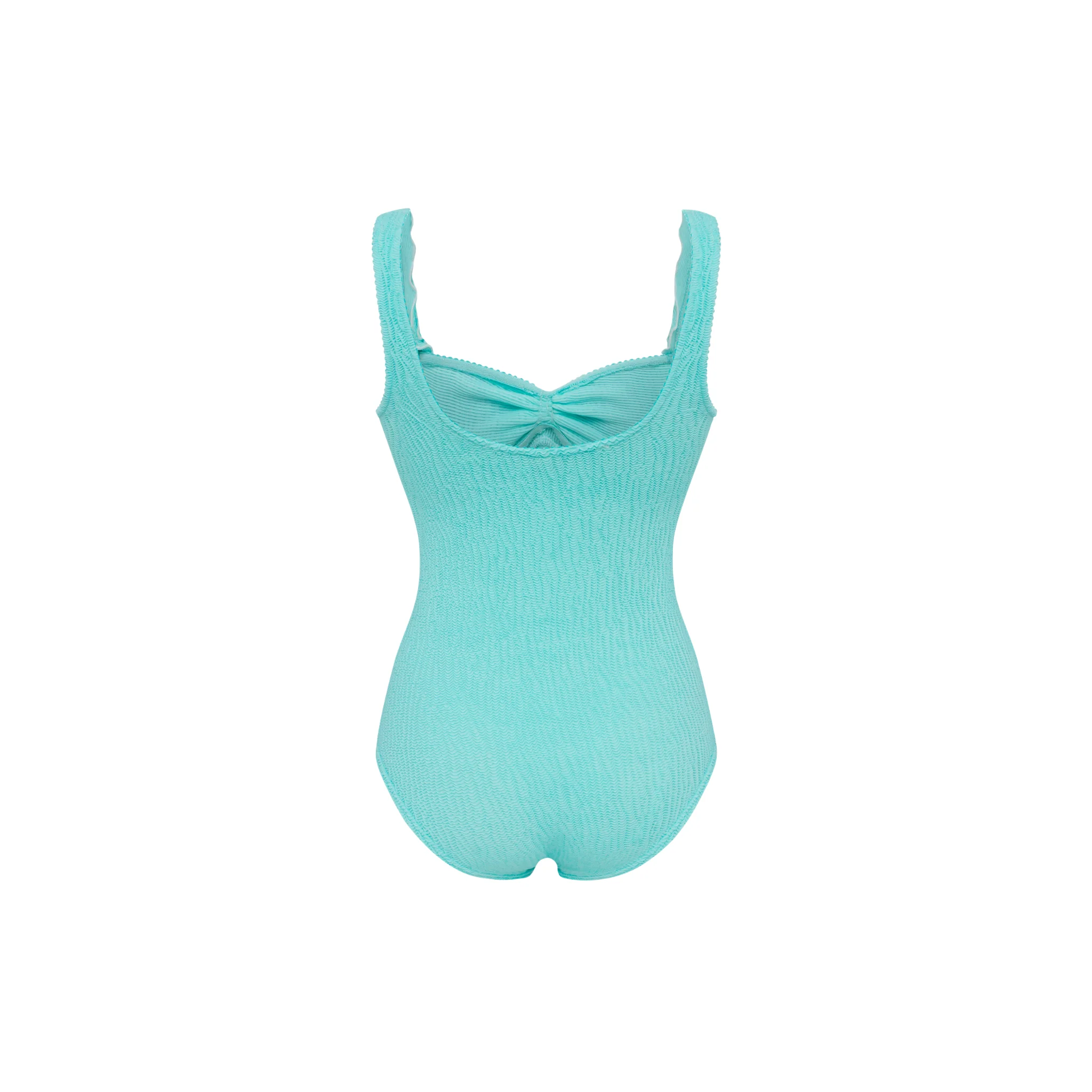 One-piece swimsuit with wave in mint - Image 2