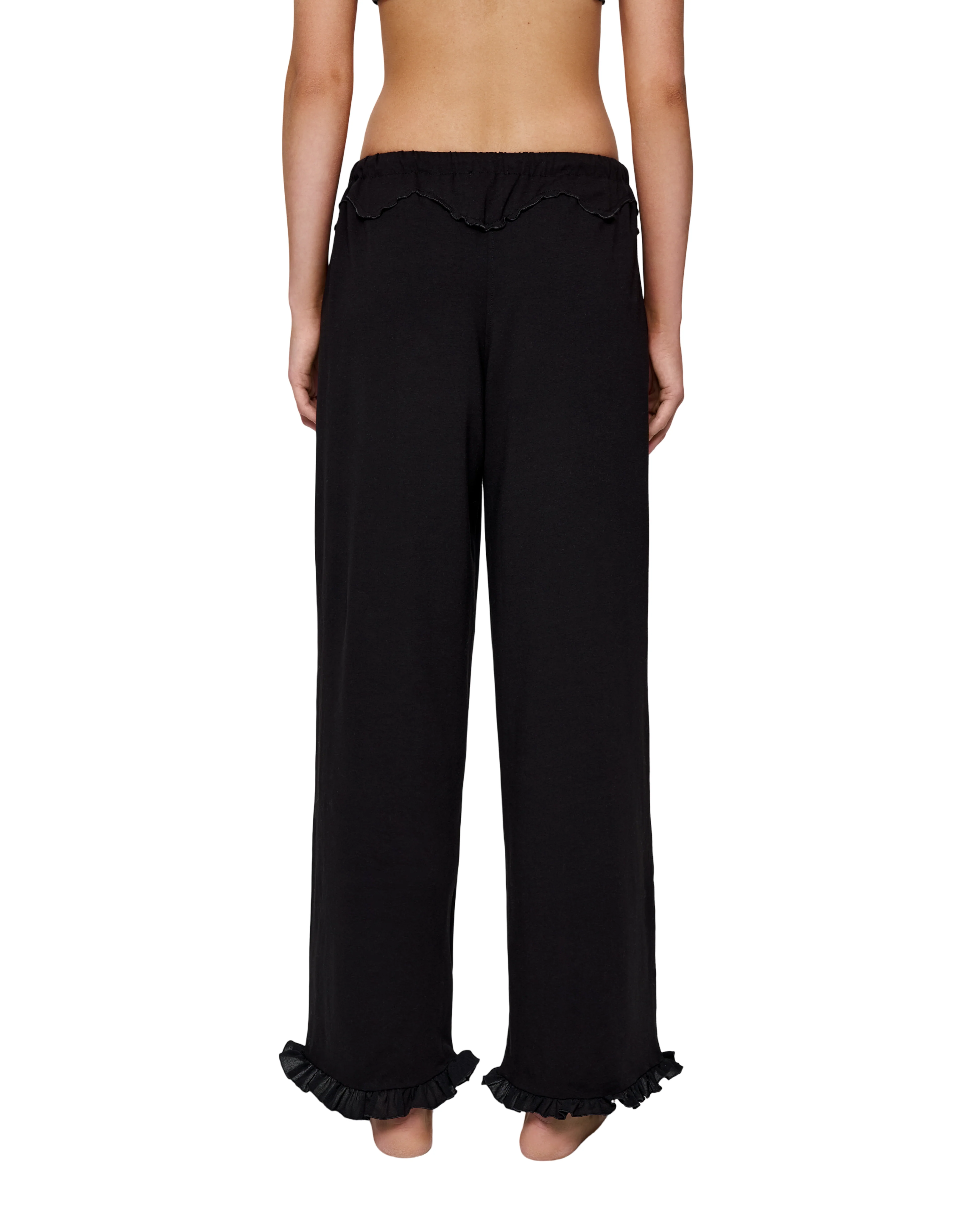 Pants with Heart and Swan in Black - Image 4