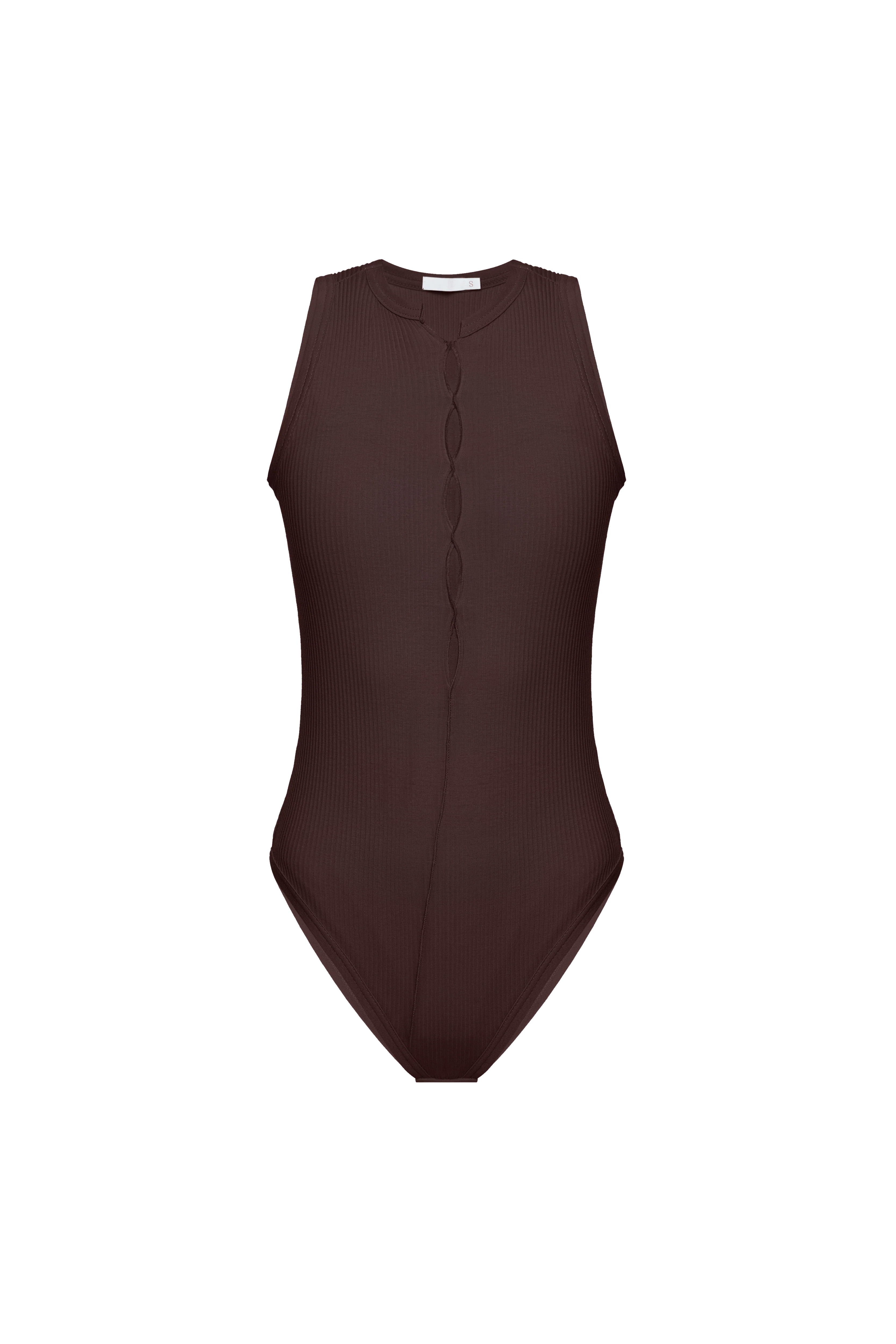 Ripped Bodysuit in Brown