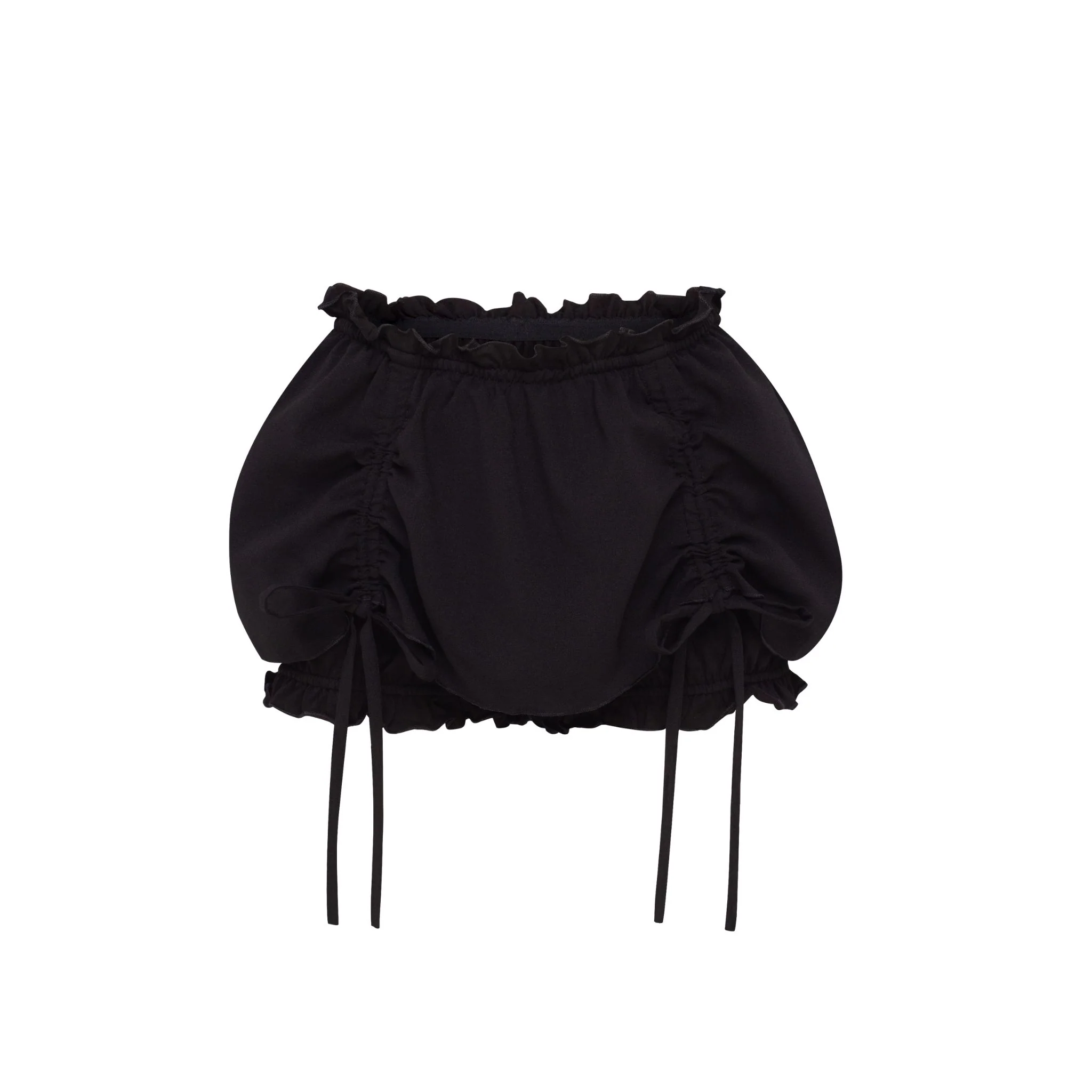 Shorts with Bows in Black