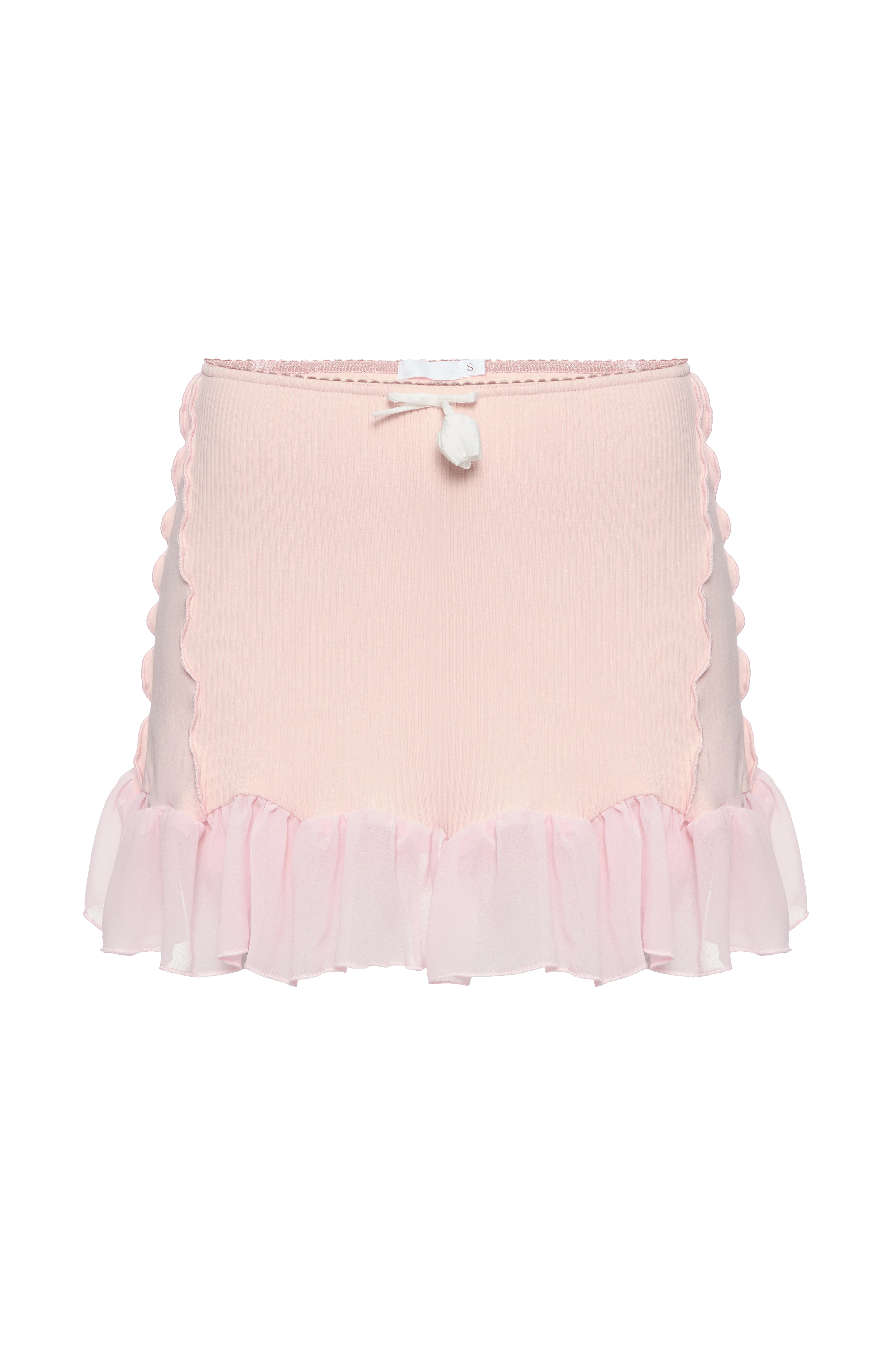 Skort with Ruffles in Pink