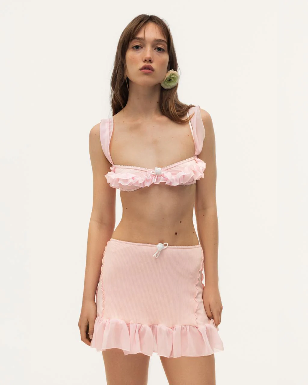 Skort with Ruffles in Pink - Image 3