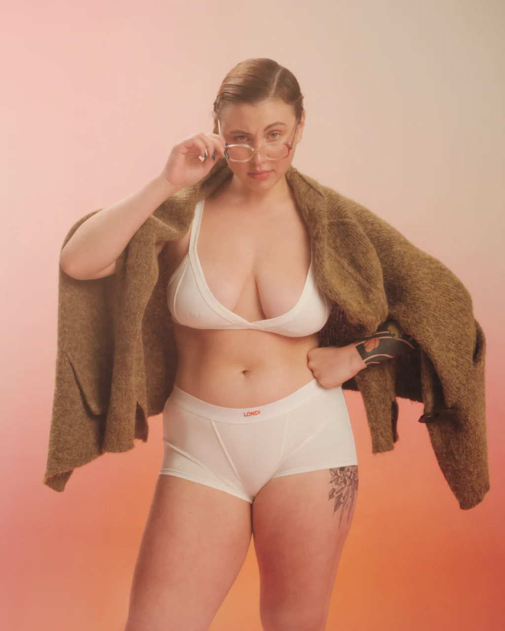 Soft Boyshorts in White - Image 3