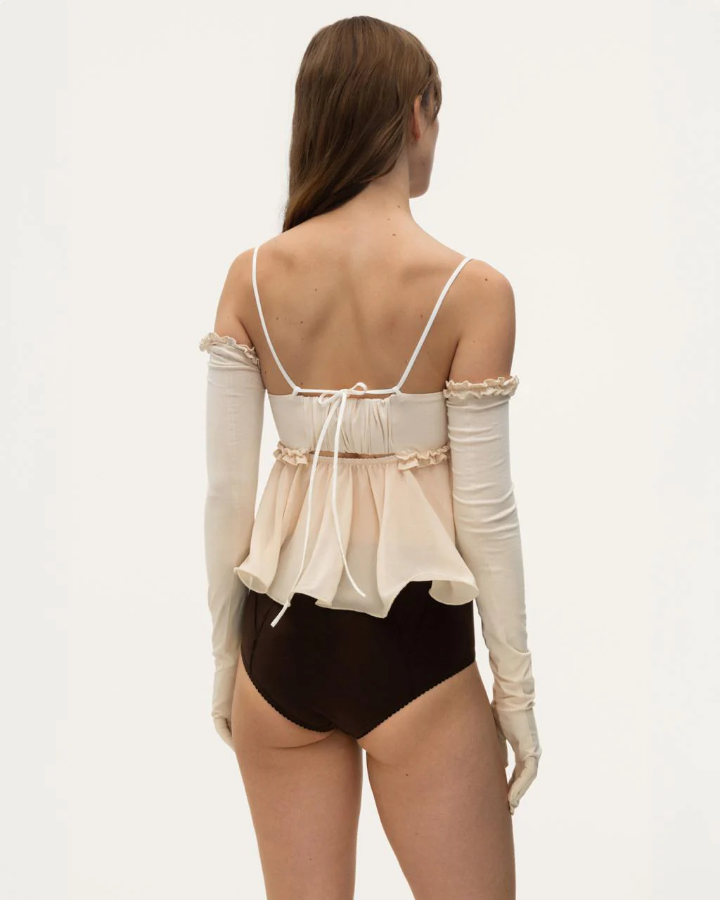 Top with Wave in Beige - Image 4